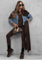 Jeans Jacke w łatki Denim Cowgirl Blau