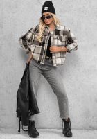 Hose Jeans mom fit Casual Autumn Grau