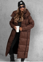 Długa puchowa Jacke z kapturem Want Winter Schwarz