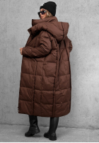 Długa puchowa Jacke z kapturem Want Winter Schwarz