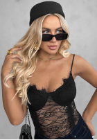 Koronkowe body na ramiączkach Bad Romance Schwarz