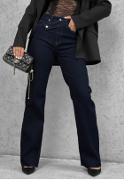 Hose Jeans straight Bad Babe Dunkelblau