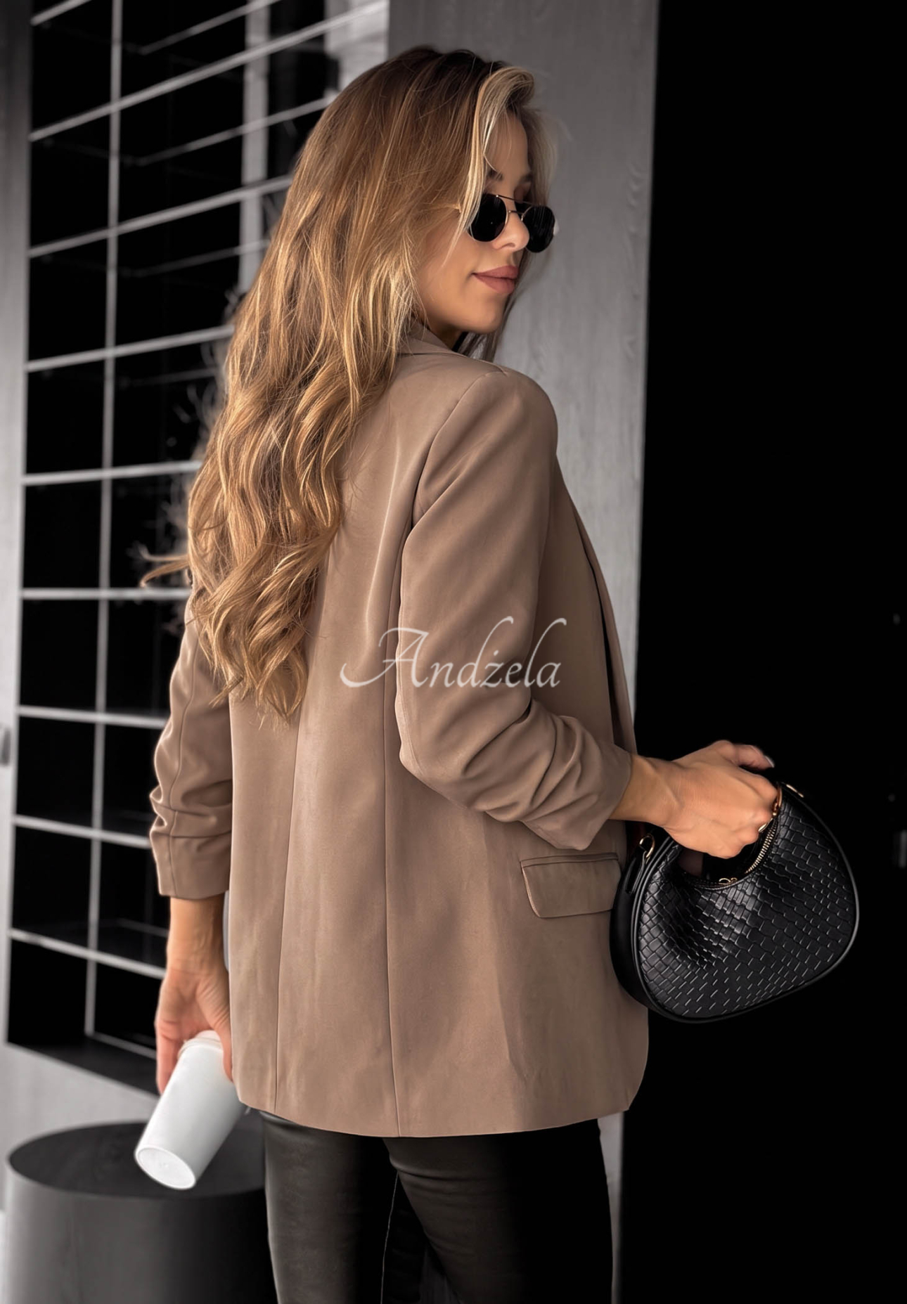 Klassischer Blazer Premium Mokkafarben II