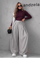 Dopasowany Pullover z golfem Solange Beerenfarben