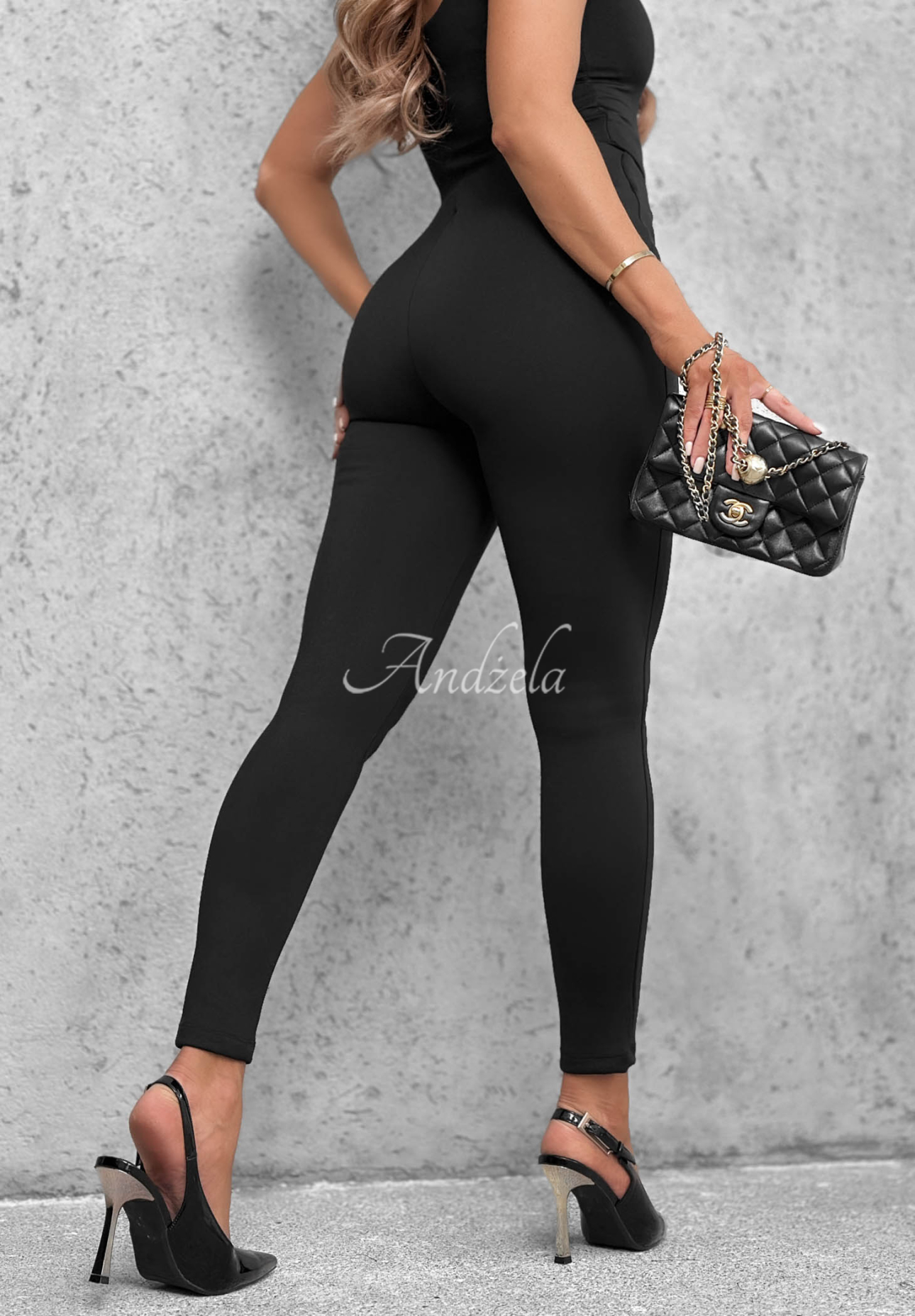 Gefütterte Leggings mit Knöpfen Everyday Move Schwarz