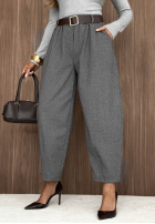 Material Hose z paskiem Autumn Air Beige