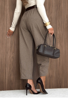 Material Hose z paskiem Autumn Air Beige
