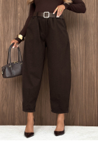 Material Hose z paskiem Autumn Air Beige