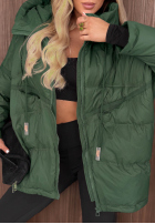 Pikowana Jacke z kapturem Coldest Of Times Rot