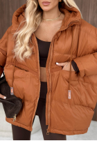 Pikowana Jacke z kapturem Coldest Of Times Rot