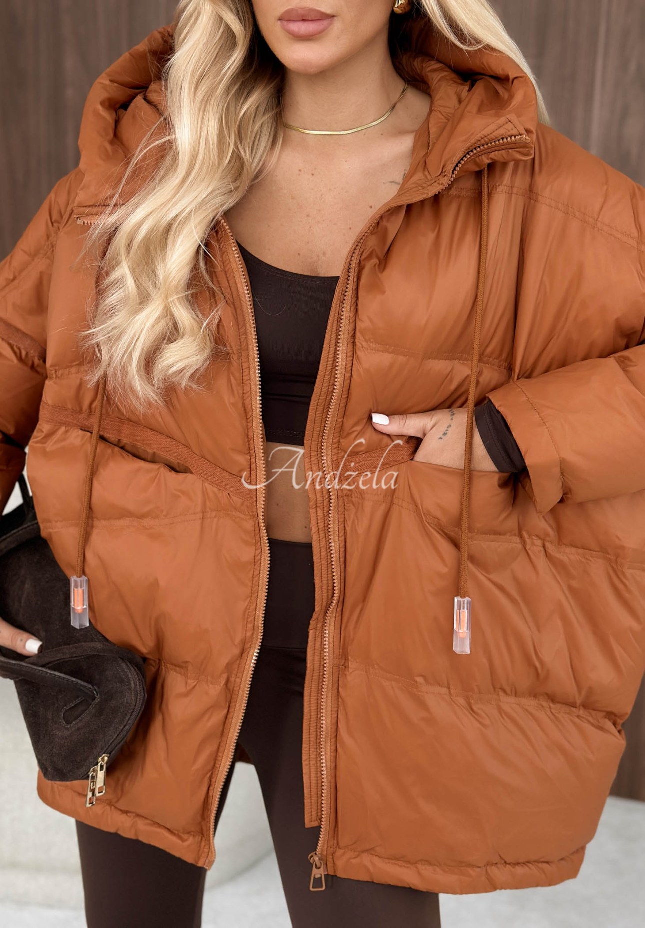 Daunenjacke mit Kapuze Coldest Of Times ruda