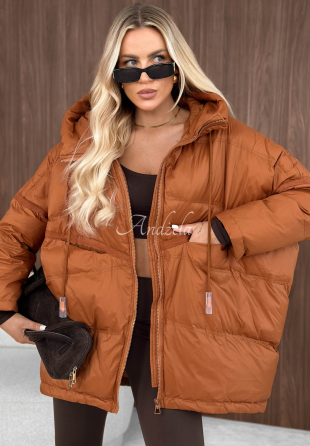 Daunenjacke mit Kapuze Coldest Of Times ruda