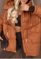 Pikowana Jacke z kapturem Coldest Of Times Rot