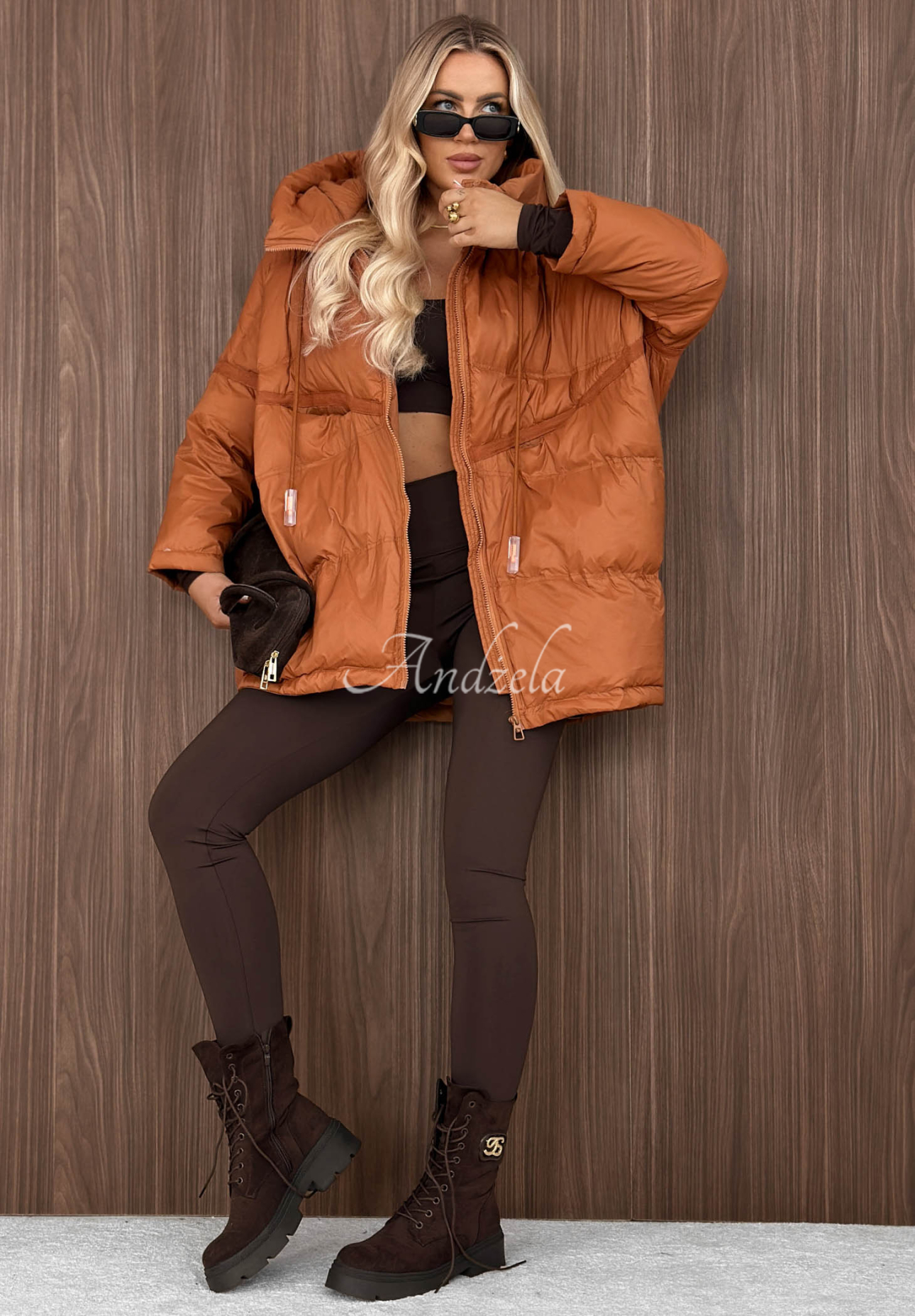 Daunenjacke mit Kapuze Coldest Of Times ruda