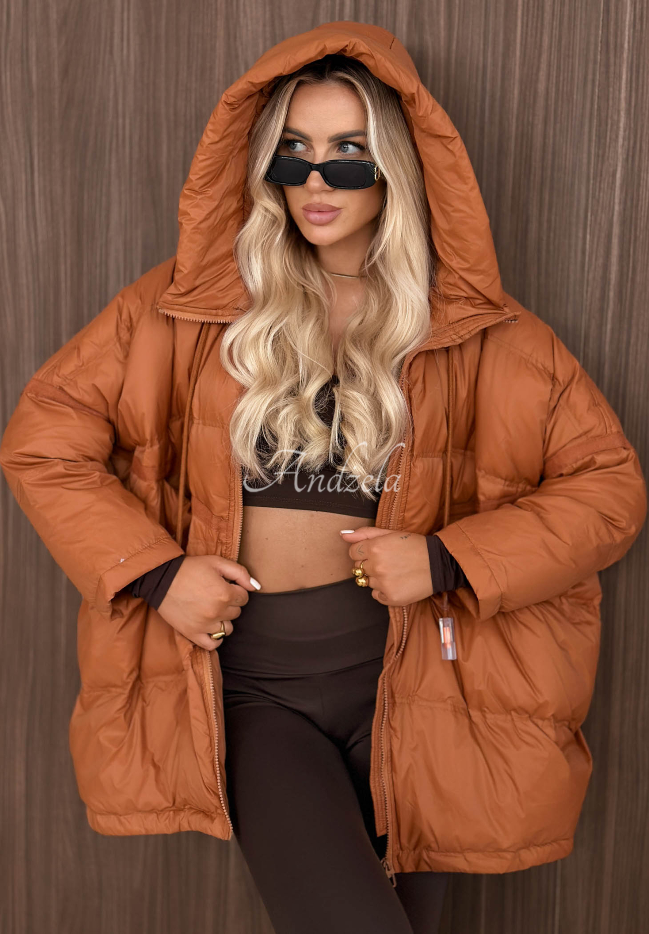 Daunenjacke mit Kapuze Coldest Of Times ruda