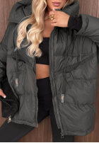 Pikowana Jacke z kapturem Coldest Of Times Rot