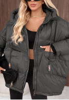Pikowana Jacke z kapturem Coldest Of Times Rot