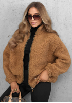 Krótka Jacke bomberka kożuszek sherpa Cloud Candy Ecru