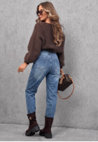 Hose Jeans mom fit z przeszyciami Daily Routine Blau