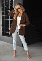 Blazer oversize Best Version Schokoladenbraun