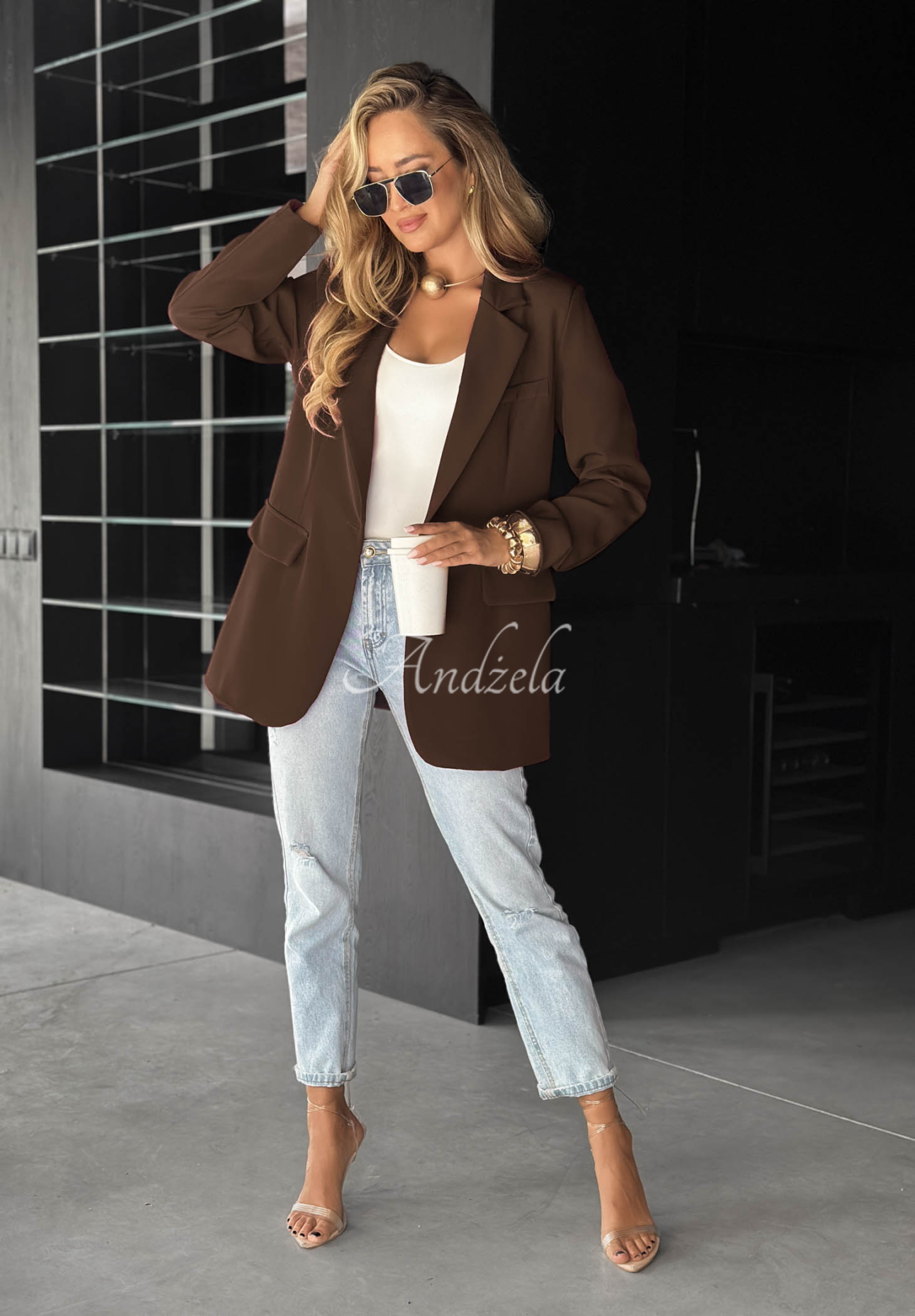 Oversize Blazer Best Version Schokoladenbraun