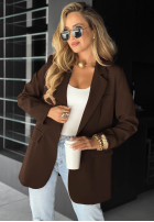 Blazer oversize Best Version Schokoladenbraun