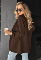 Blazer oversize Best Version Schokoladenbraun