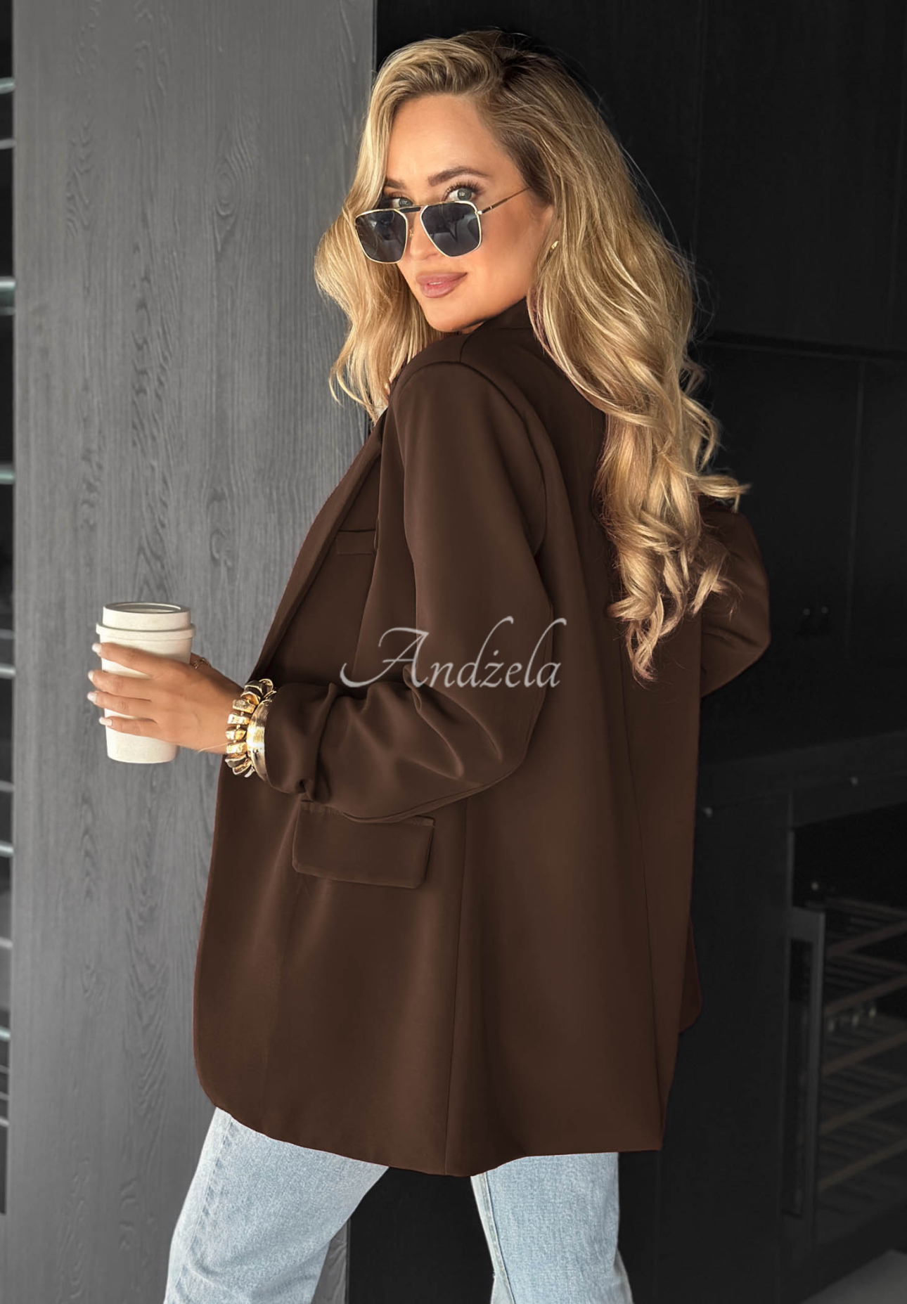 Oversize Blazer Best Version Schokoladenbraun