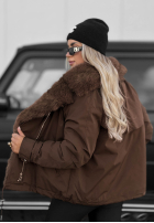 Jacke parka z futerkiem Far Enough Hell Beige