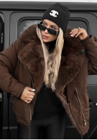 Jacke parka z futerkiem Far Enough Hell Beige