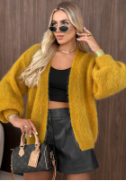 Krótki Cardigan Comfort First Senffarben