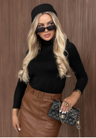 Leicht Pullover z golfem Daily Drama Schwarz