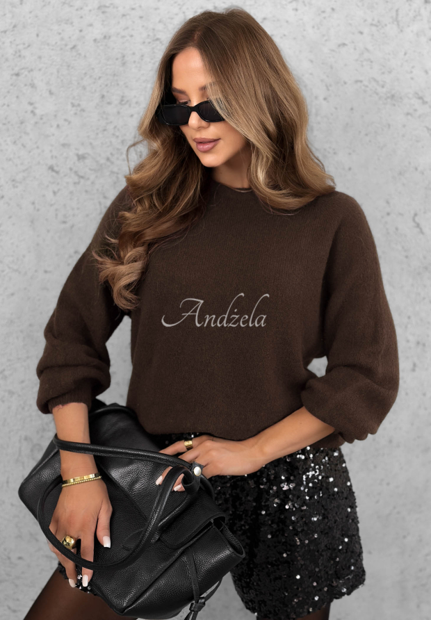 Weicher Pullover mit Baby-Alpaka Warm Enough Schokoladenbraun