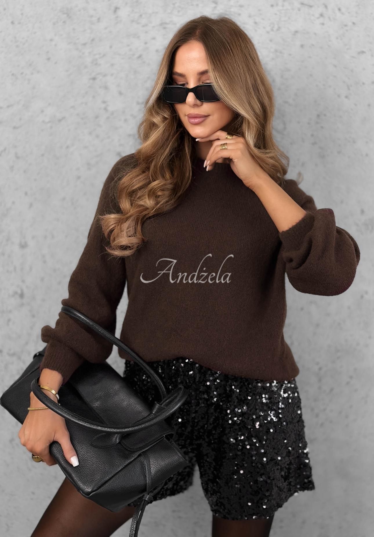 Weicher Pullover mit Baby-Alpaka Warm Enough Schokoladenbraun