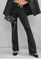 Dopasowane Leggings dzwony z szerokim pasem Perfect Match Schwarz