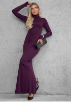 Dopasowana Kleid z golfem i rozcięciem Red Carpet Schwarz
