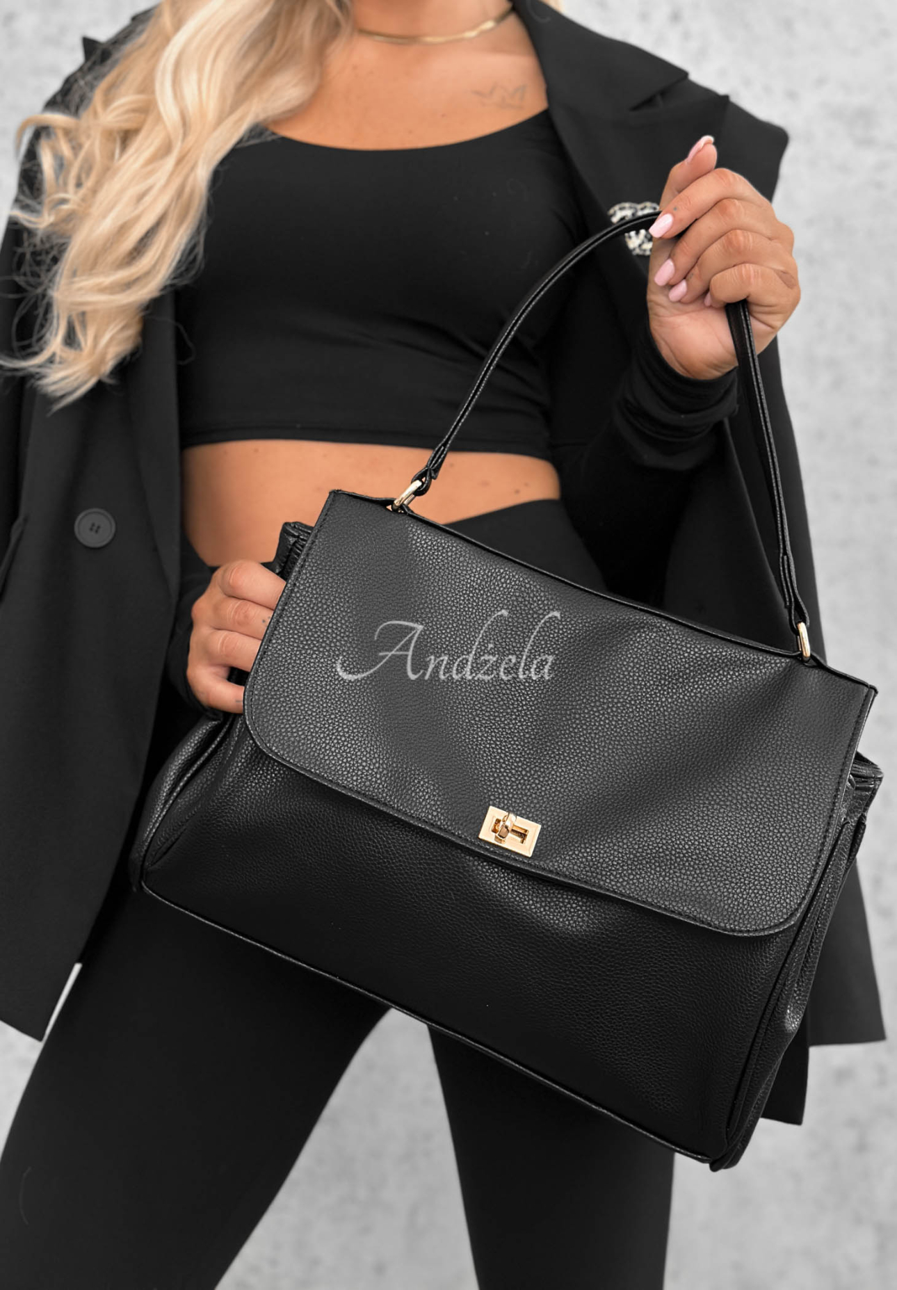 Ledertasche Slow Sunday Schwarz