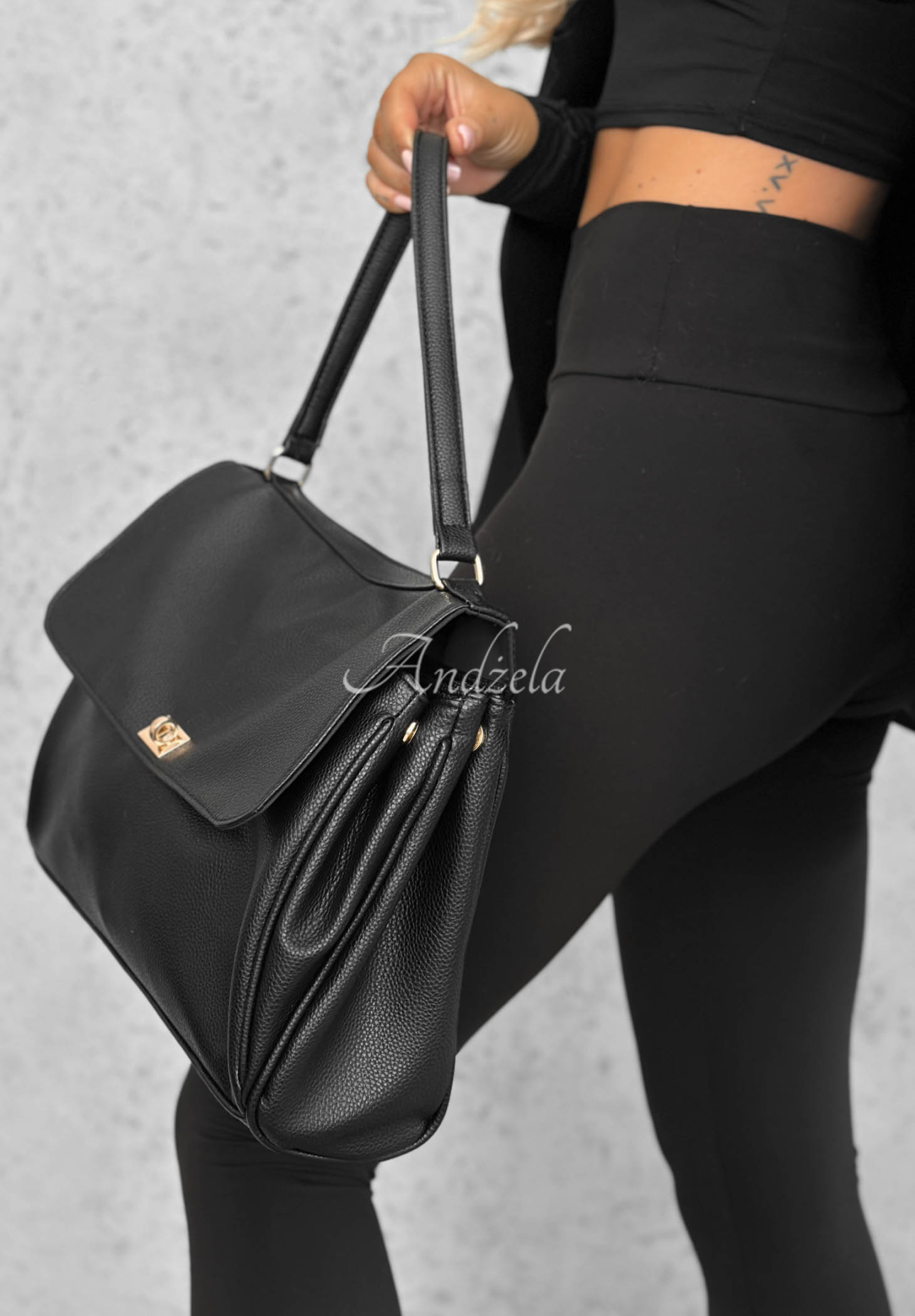 Ledertasche Slow Sunday Schwarz