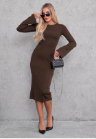 Kleid longsleeve dzwonek Champagne Nights Schwarz