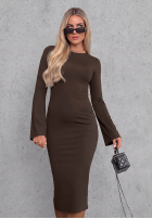 Kleid longsleeve dzwonek Champagne Nights Schwarz
