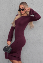 Kleid longsleeve dzwonek Champagne Nights Schwarz