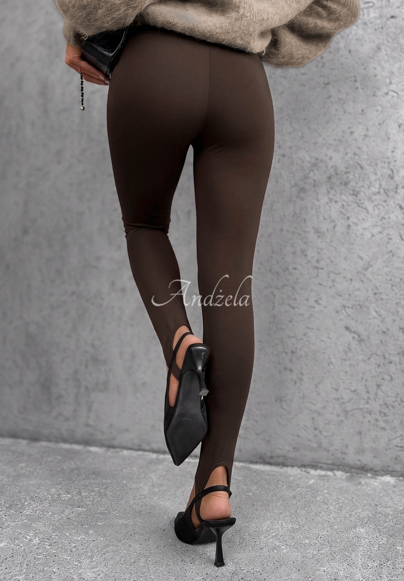 Leggings mit Fersensteg Secret Beauty Schokoladenbraun