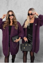 Długi Cardigan Honey Weather Beerenfarben