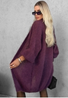 Długi Cardigan Honey Weather Beerenfarben