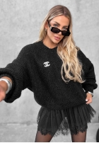 Pullover mit Puffärmeln Maybe Never Schwarz
