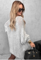 Weicher Oversize Pullover aus Wolle und Viskose Sugar Babe Grau