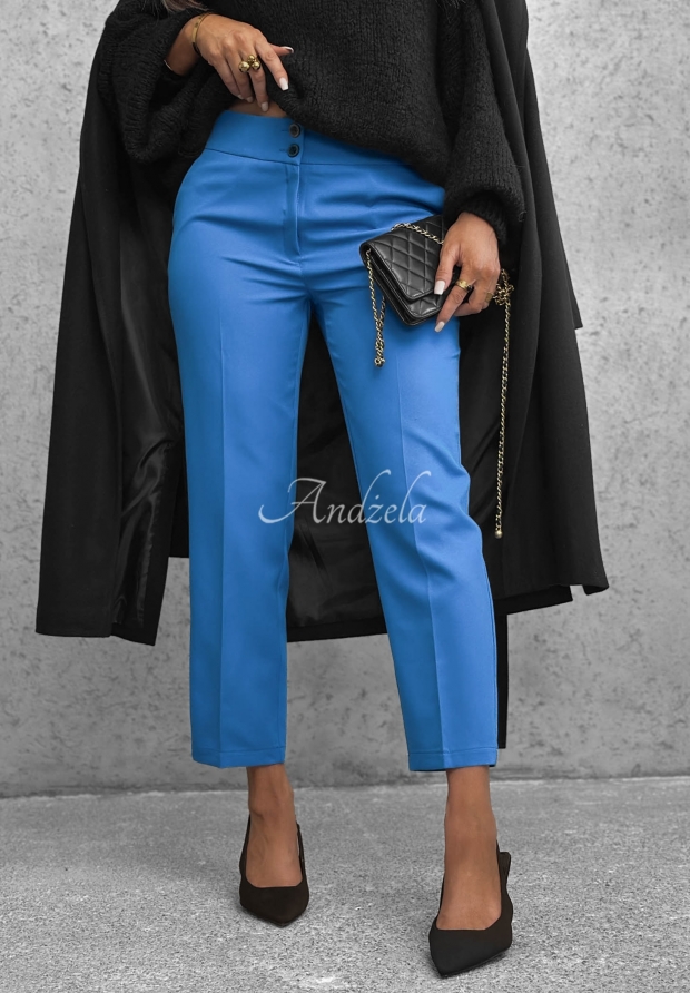 Elegante Zigarettenhose Runway Ready Kobaltblau