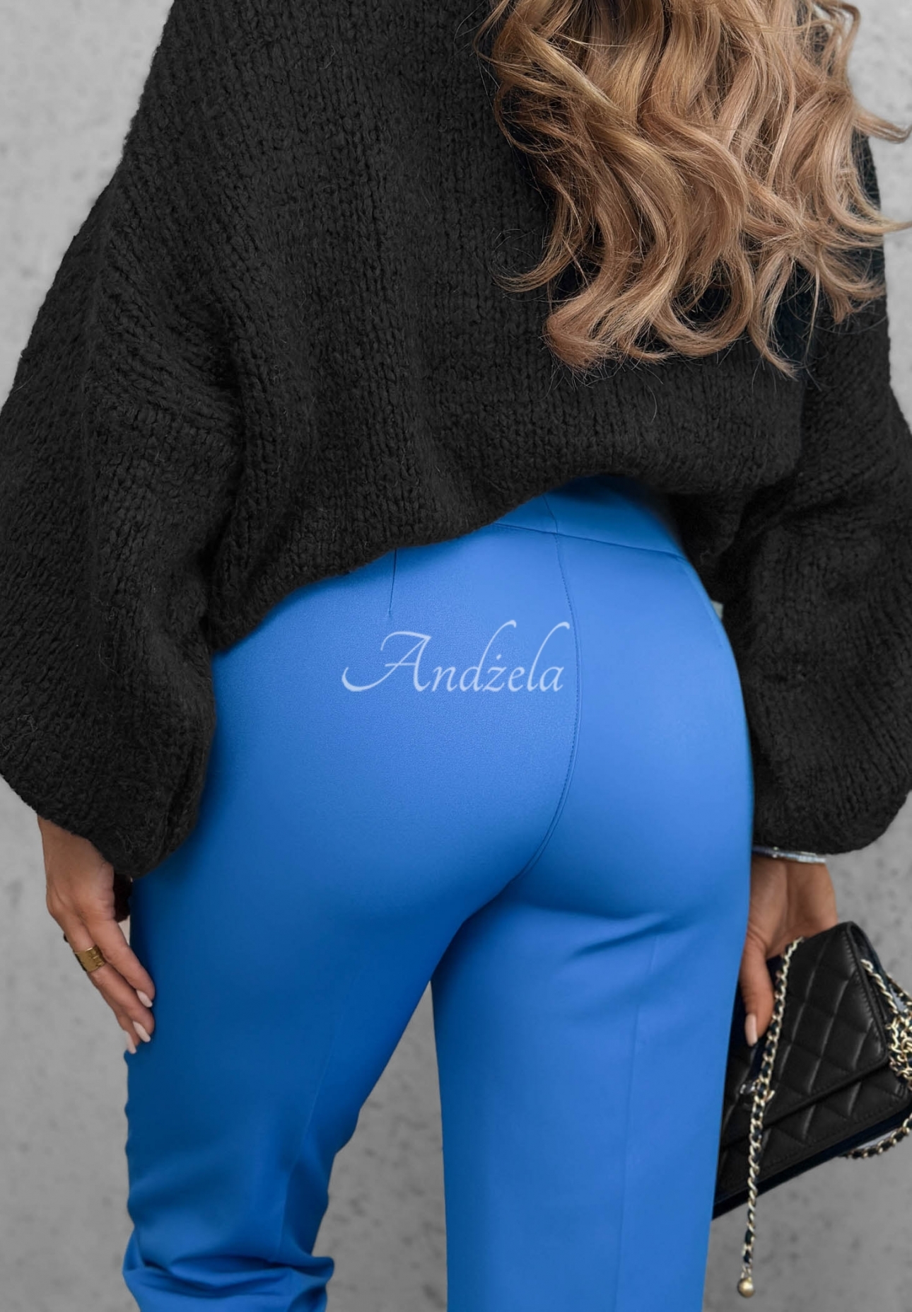 Elegante Zigarettenhose Runway Ready Kobaltblau