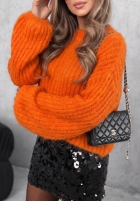 Pullover z szerokimi rękawami Better Than That Orange