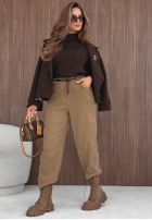 Leicht Pullover z golfem Daily Drama Schwarz